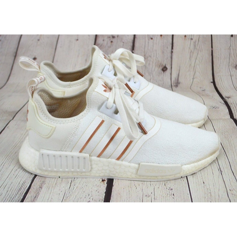 ADIDAS Women's NMD_R1 Running Shoes‎ / Sneakers SIZE 9 White Rose Gold Metallic